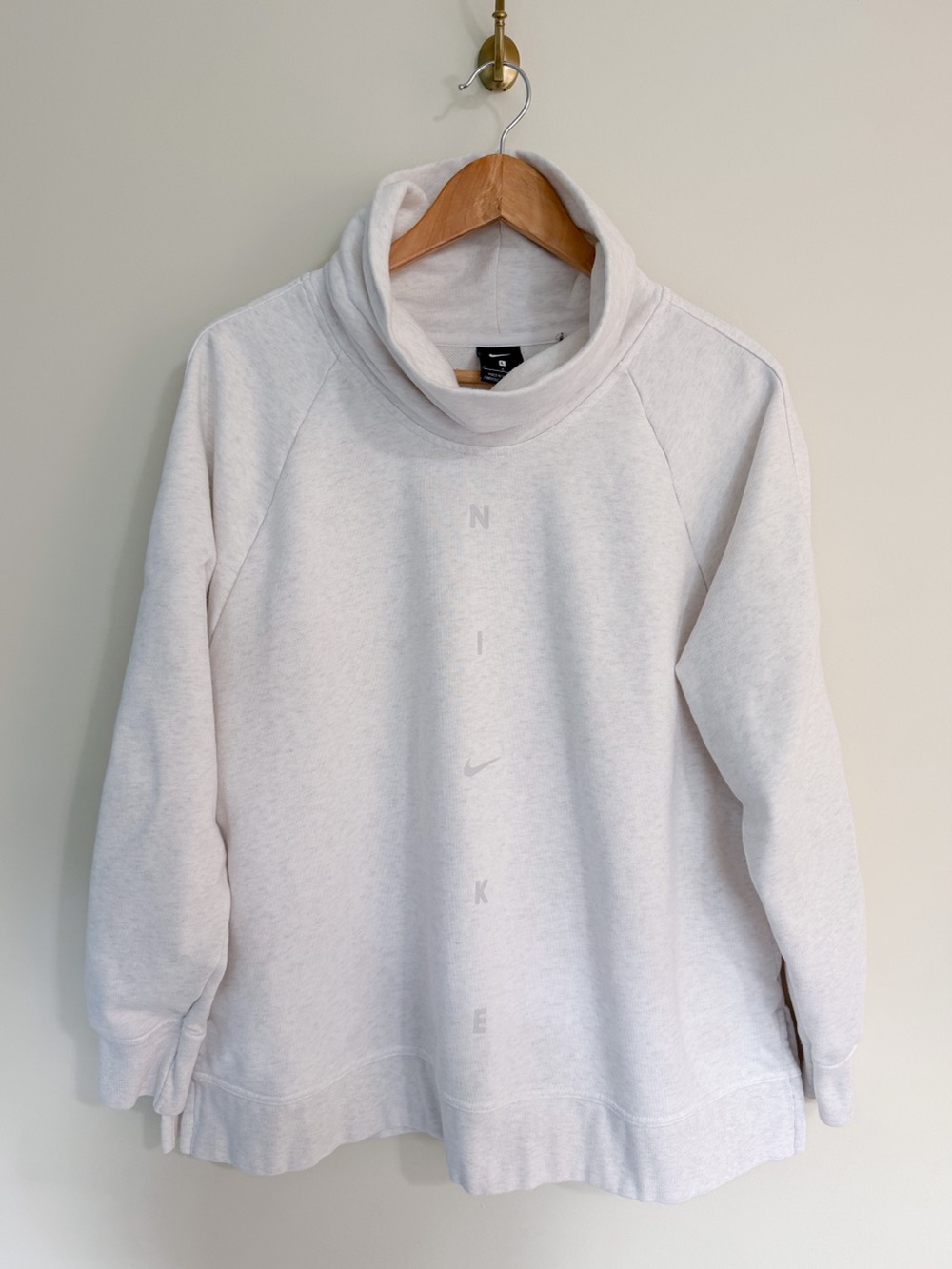 Nike Women’s Light Cream Cowl Neck Sweatshirt